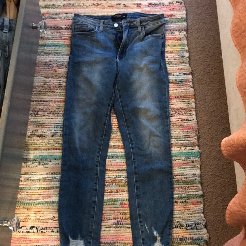 Just black denim skinny jeans